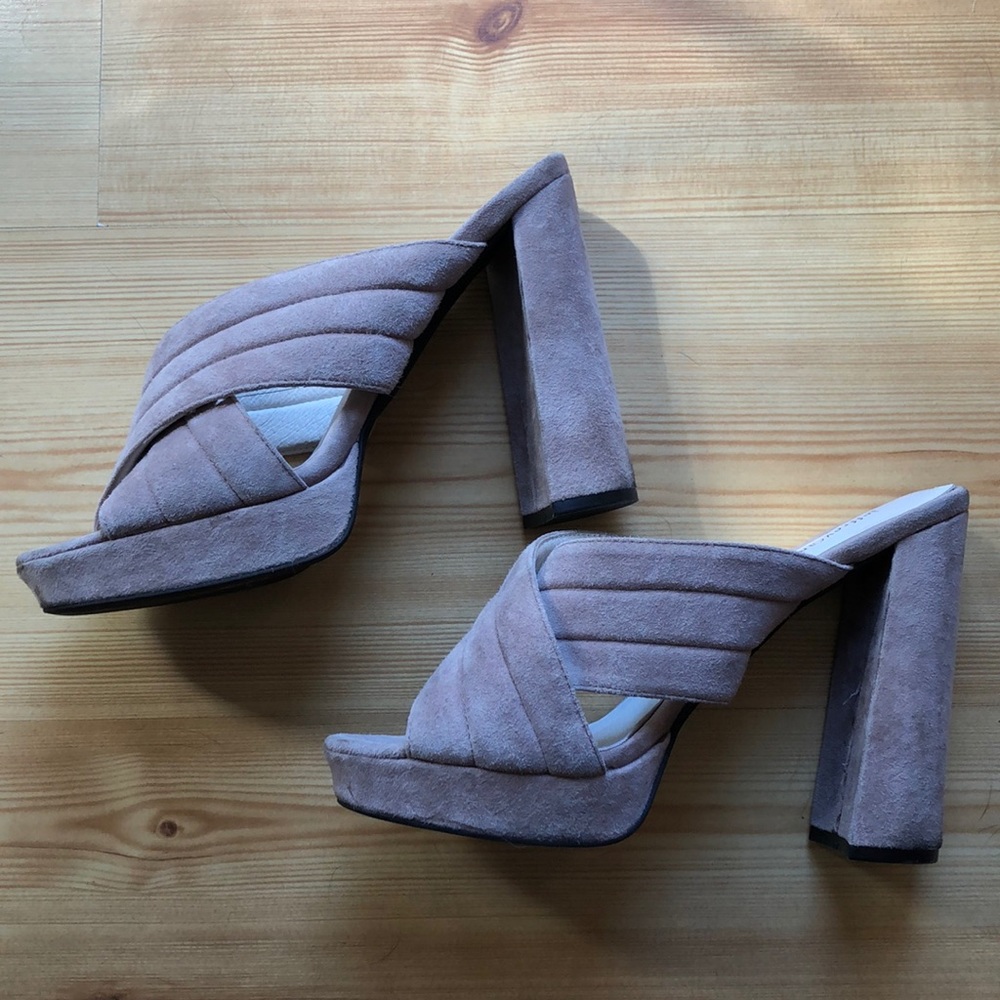 Jeffrey Campbell grey-beige platforms
